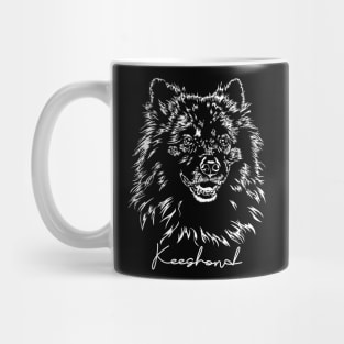 Keeshond Wolfsspitz dog portrait Mug